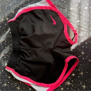 Nike toddlers Black and Hot Pink Athletic Shorts